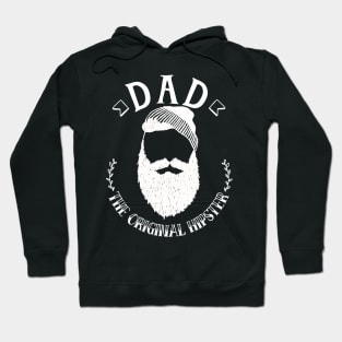 Dad the Original hipster - Funny dad father stylish clever daddy hilarious dad gift Hoodie